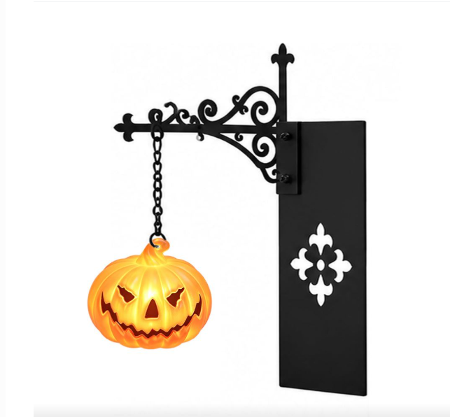 Jack-o'-Lantern Wall Lamp